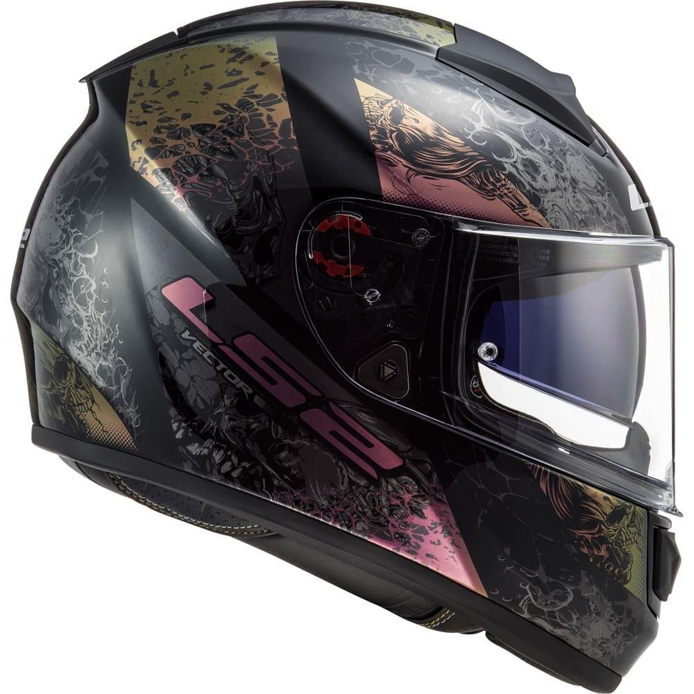 Capacete Ls Ff Vector Evo Swipe Rainbow Madeiramadeira