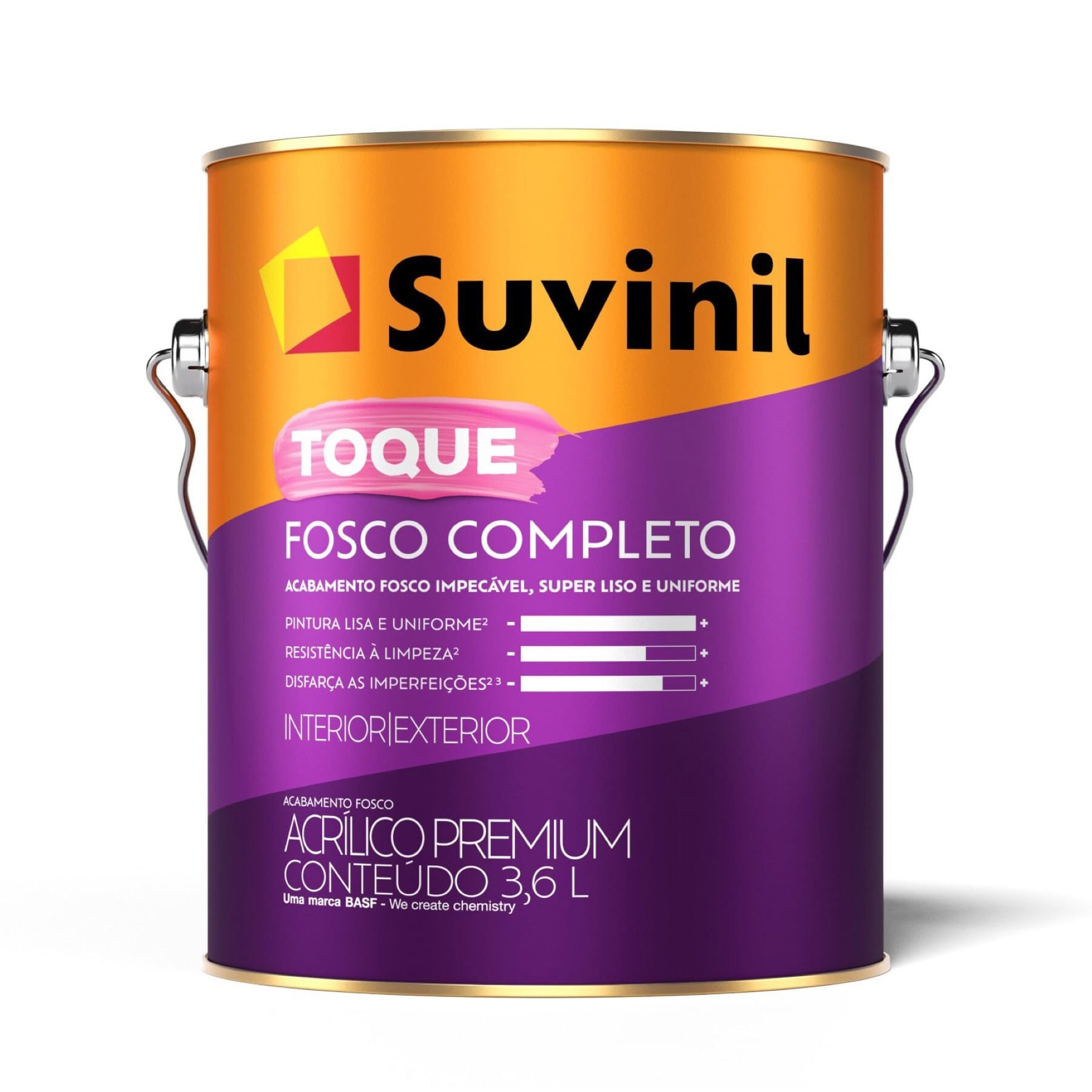 Suvinil Tinta Acrílica Premium Toque Fosco Completo 3 6l Areia