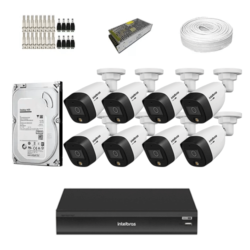 Kit Completo C Meras De Seguran A Intelbras Vhd B Full Color