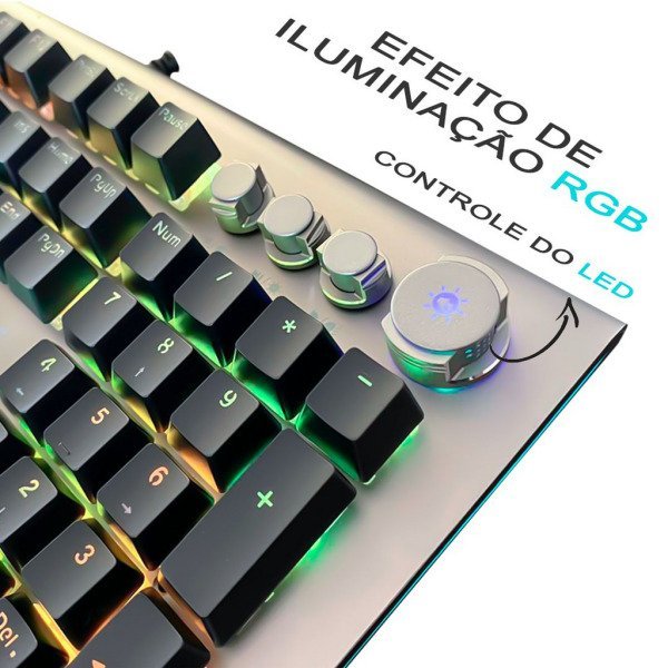 Teclado Mec Nico Gamer Leg Rgb Luminoso Philips Spk Madeiramadeira