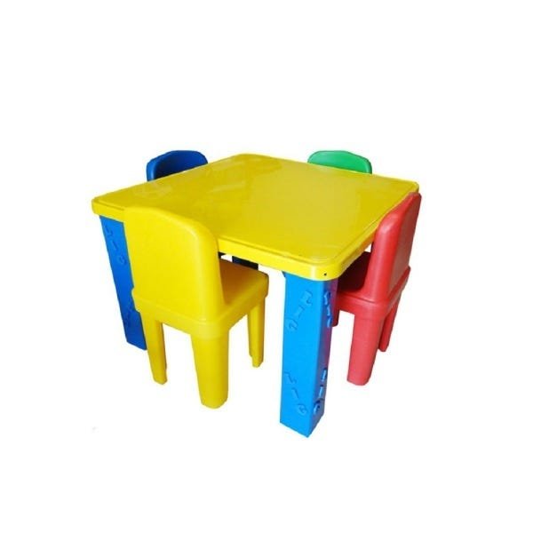 Conjunto Mesa Lig Lig Mesinha Infantil Cadeirinhas Madeiramadeira