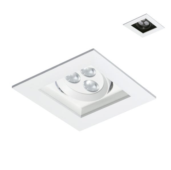 Luminária Spot Led Embutido Downlight Branco 3000k Quadrado