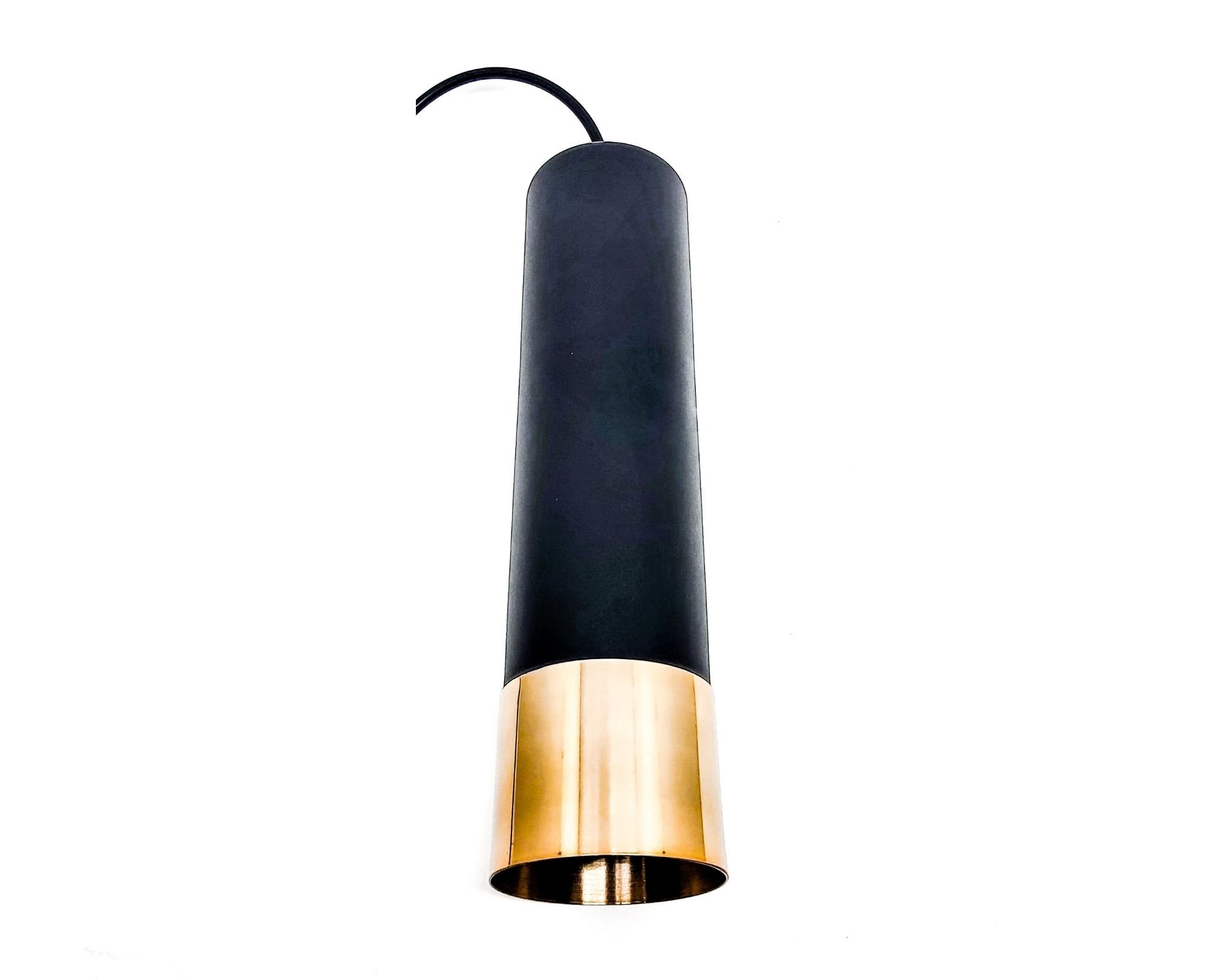 Luminária Lustre Pendente Viena Premium Preto C Cobre MadeiraMadeira