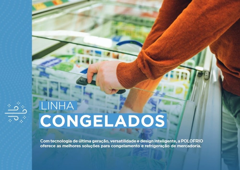 Ilha De Congelados Vidro Reto 2 Metros Polofrio 220V MadeiraMadeira