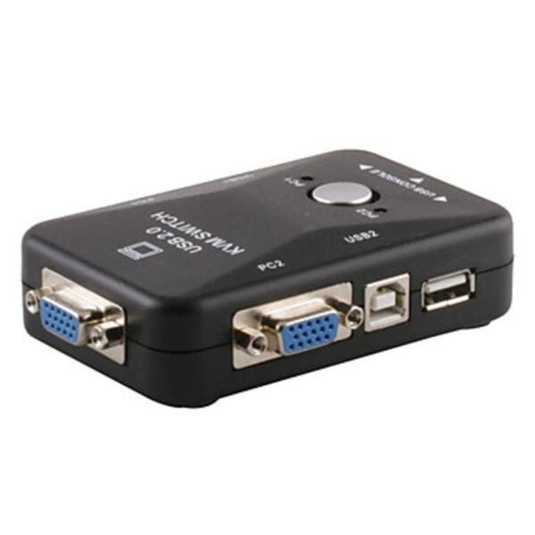 Chaveador Switch Kvm Portas Entrada Vga E Usb Madeiramadeira