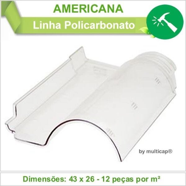 Telha Americana Policarbonato Kit Telha S Madeiramadeira