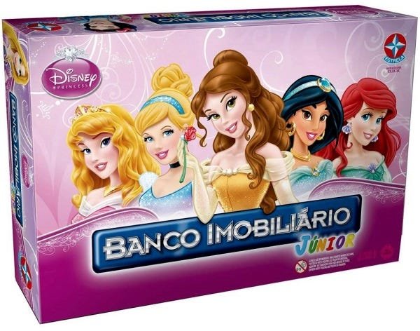 Jogo Tabuleiro Banco Imobili Rio Princesas Disney Estrela