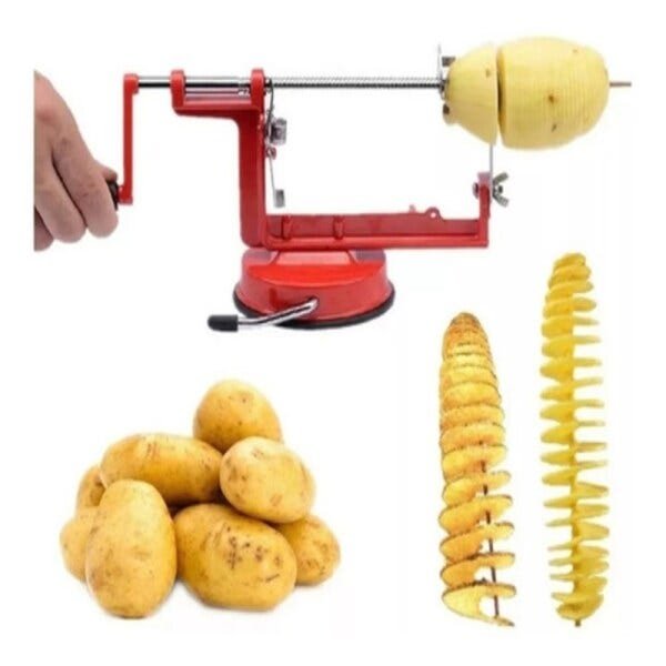 Maquina De Cortar Batata Em Espiral Fazer Legumes Frutas E Legumes