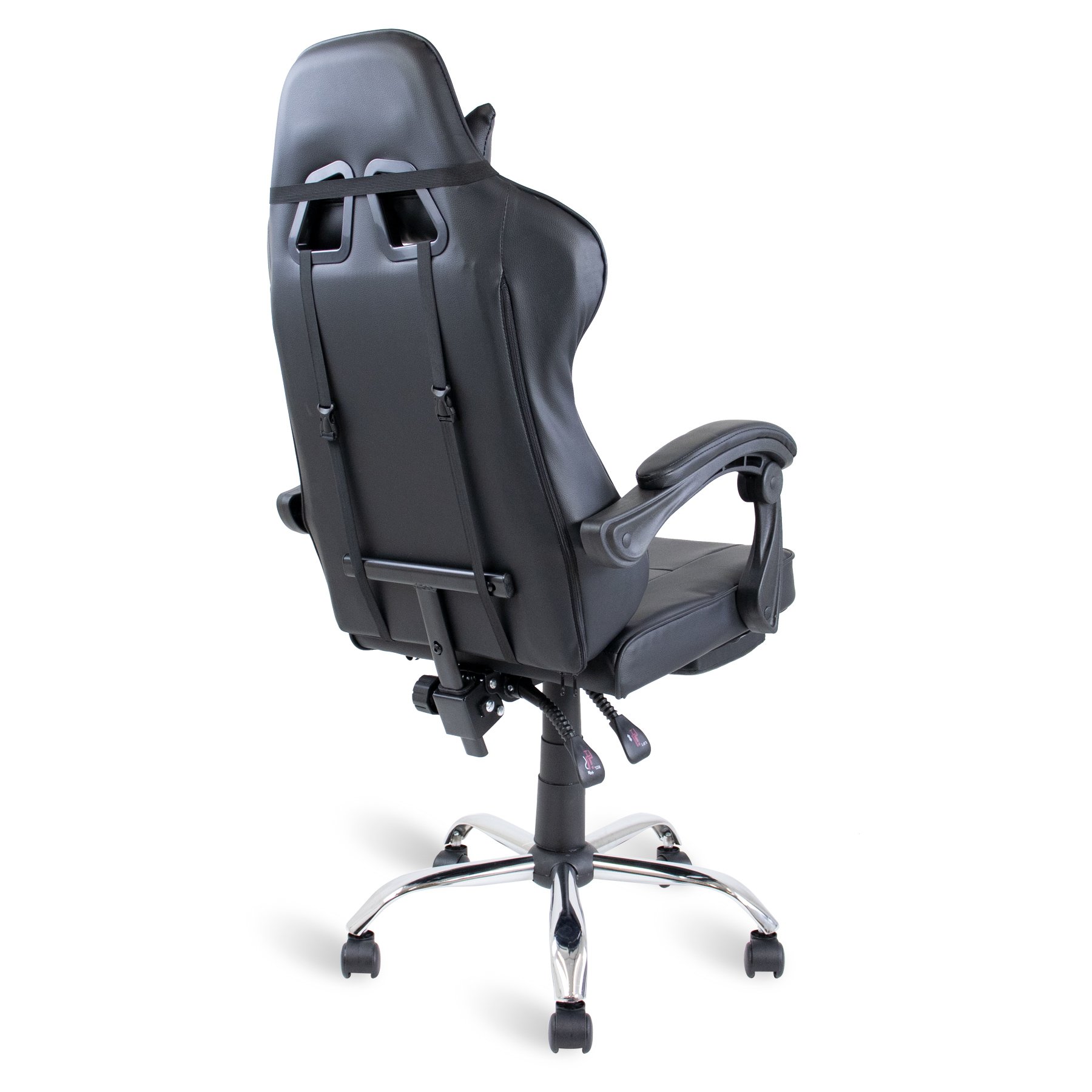 Cadeira Gamer Preto Healer Level Reclin Vel Girat Ria Apoio De P S