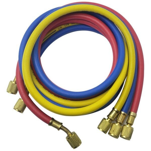 Manifold Para Gás R410A/ R22 / R134 / R404 Mangueira de 1.50mt e Adaptador Premium - 4