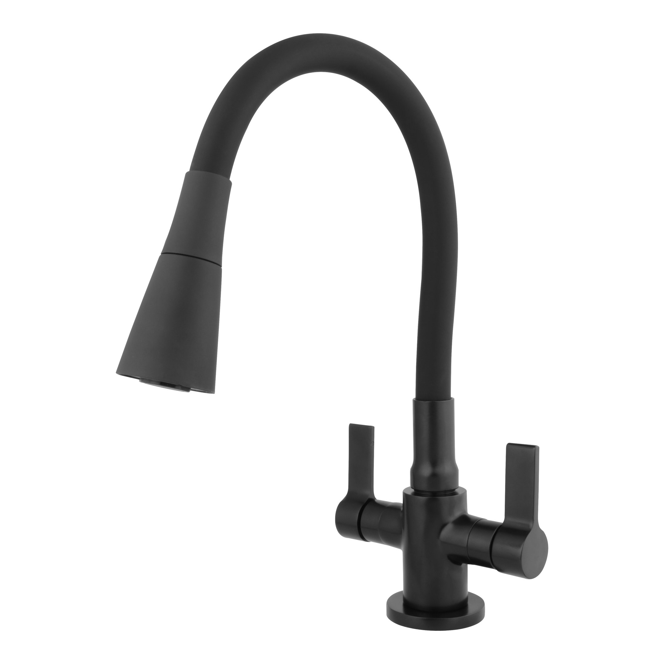 Torneira Misturador Gourmet Cozinha Preto Fosco Quente E Fria Monobloco