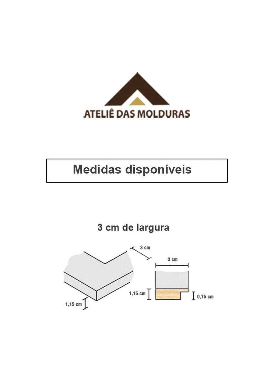 MOLDURA PARA QUEBRA CABEÇA 48X68 CRU ACRILICO PETG MadeiraMadeira