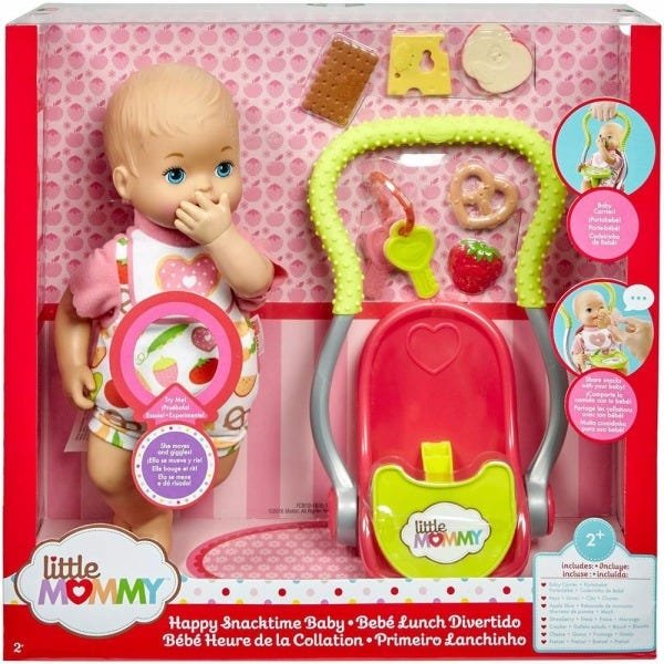 Brinquedo Boneca Little Mommy Primeiro Lanchinho Fcn10