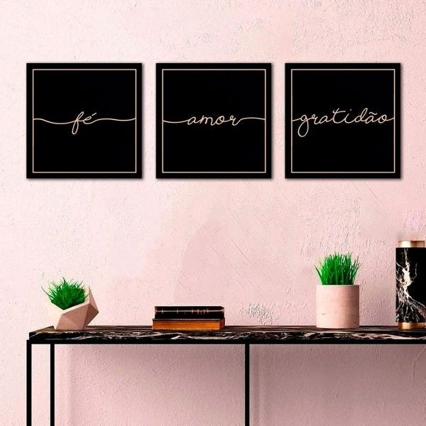 Novidade Conjunto Kit Quadros Decorativos Para Quarto E Sala