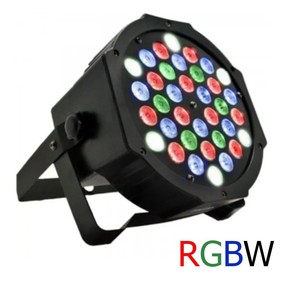 Canhão Refletor Led 36 Leds Rgb Bivolt Dmx Digital Slim MadeiraMadeira