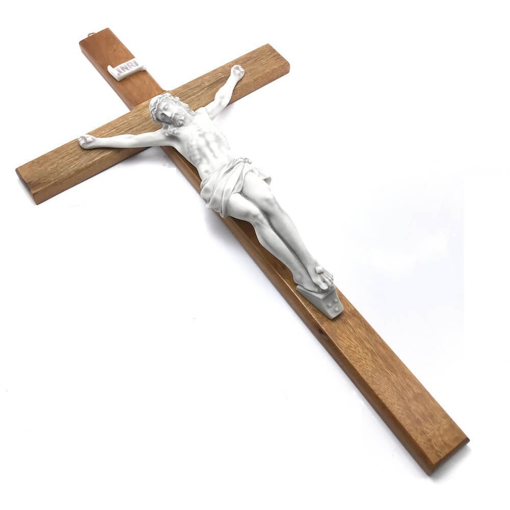 Crucifixo De Parede Cristo Em M Rmore Grande Cm Madeiramadeira