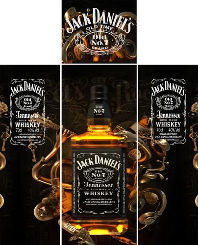 Adesivo Geladeira Envelopamento Jack Daniels Madeiramadeira