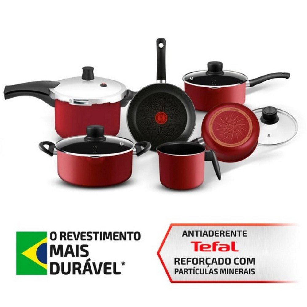 Conjunto de Panelas 6 Peças Rochedo Smart Panela de Pressão em