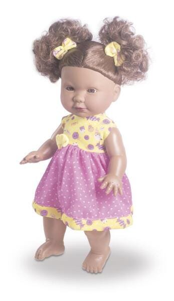 Boneca Negra Bibely Doll Menina Infantil Novatoys