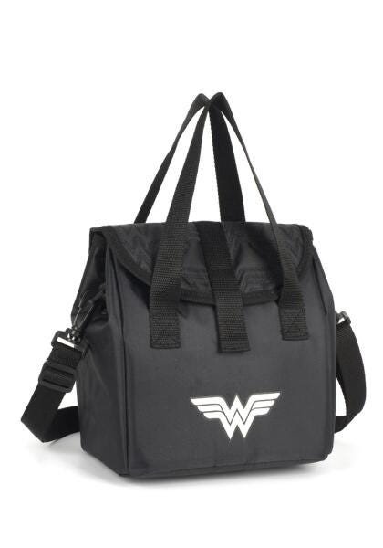 Lancheira Térmica Mulher Maravilha Wonder Woman Pta Original Preto