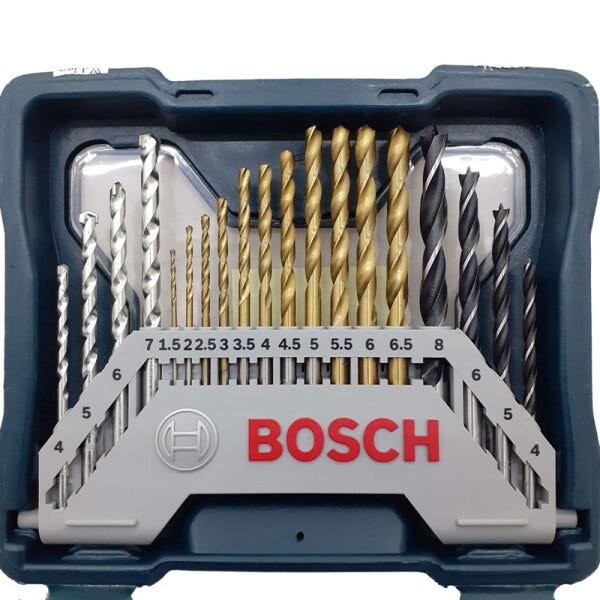 Jogo De Brocas E Pontas Bits Com 30 Peças X-line Titânio Bosch - 4