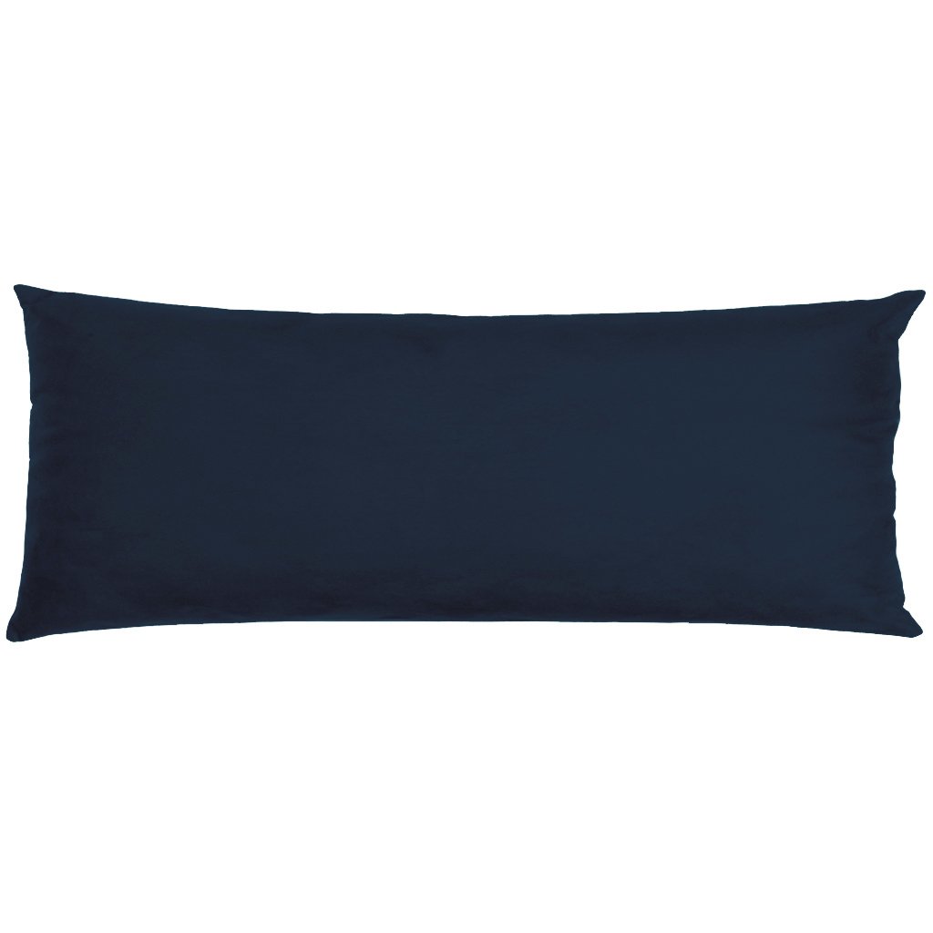 Travesseiro De Corpo Body Pillow Veludo 40x130cm Azul Marinho Somente