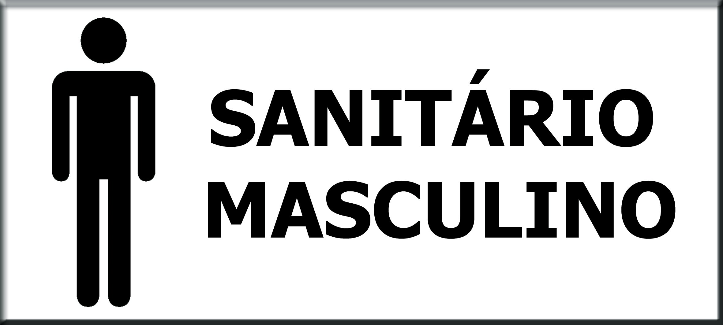 Placa X Sanit Rio Masculino Adesivado Madeiramadeira