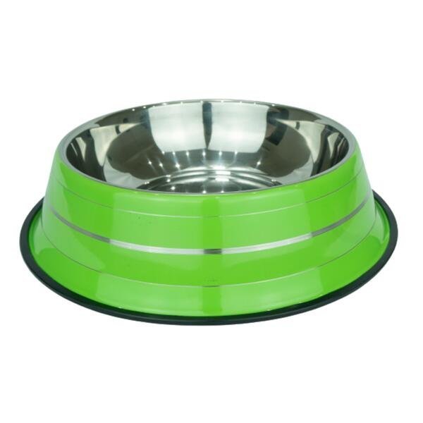 Comedouro De Inox Colorido Extra Grande Xxl Verde Madeiramadeira