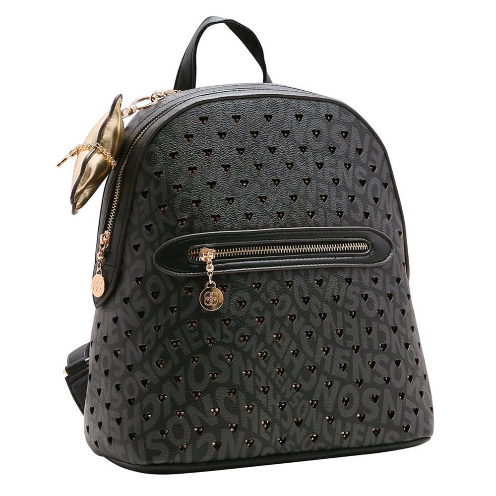 Bolsa Mochila Chenson Monograma Curvas CG83693 Preto MadeiraMadeira