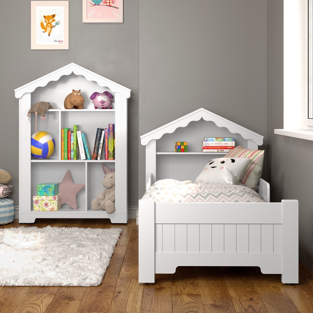 Mini Cama Infantil Casinha Princesa Branco Ofertamo Quarto Branco