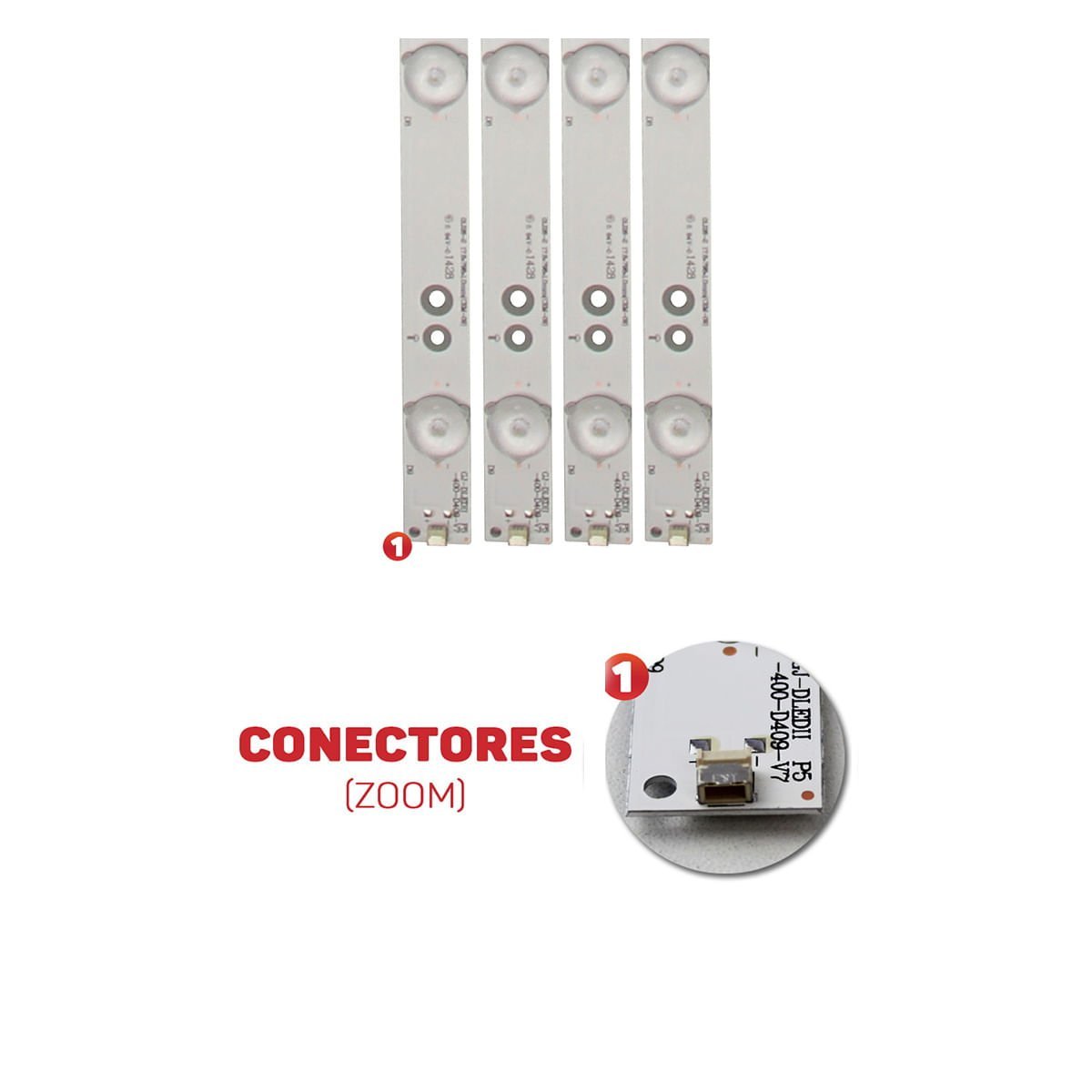 Kit Barra Led Compat Vel Aoc Le D Le D Novo Madeiramadeira