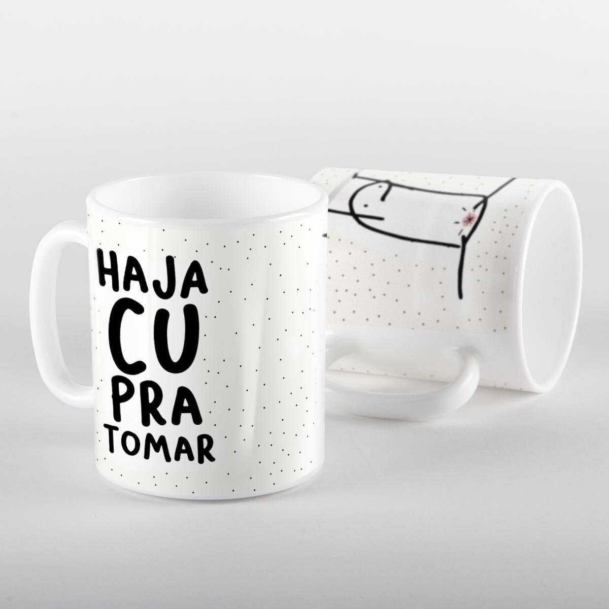 Caneca Flork Haja Cu Para Tomar Madeiramadeira