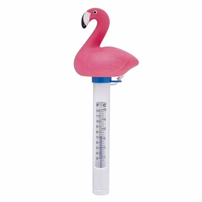 Termometro Flutuante Para Piscina Flamingo Rosa Madeiramadeira