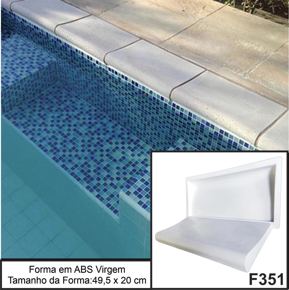 Kit 2 Formas Abs 2 Mm Borda Piscina Peito De Pombo F351 3D MadeiraMadeira