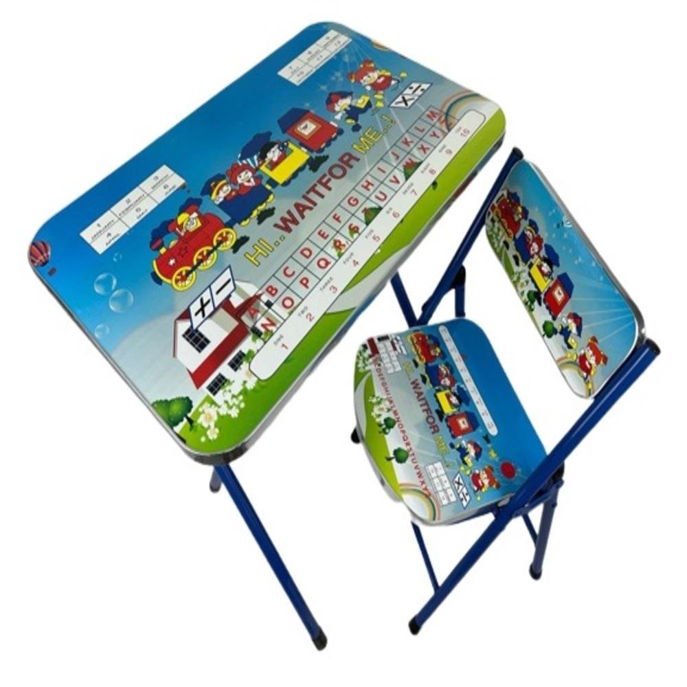 Mesa E Cadeira Infantil Dobravel Mesinha Educativa Kit Crian As A O E