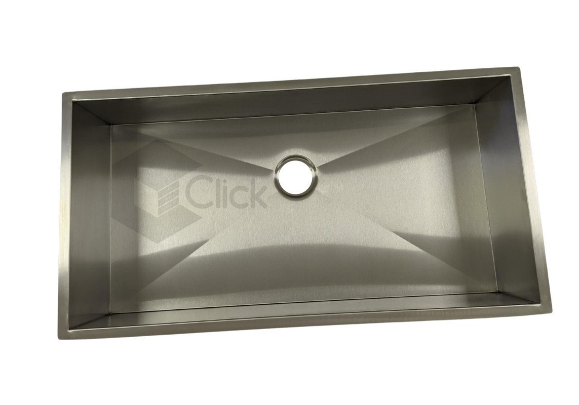 Cuba Pia De Inox Quadrada Para Louça Cozinha Gourmet 80x40cm AJB