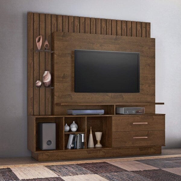 Estante Home Para Tv At Polegadas Fascinio Candian Jcm M Veis