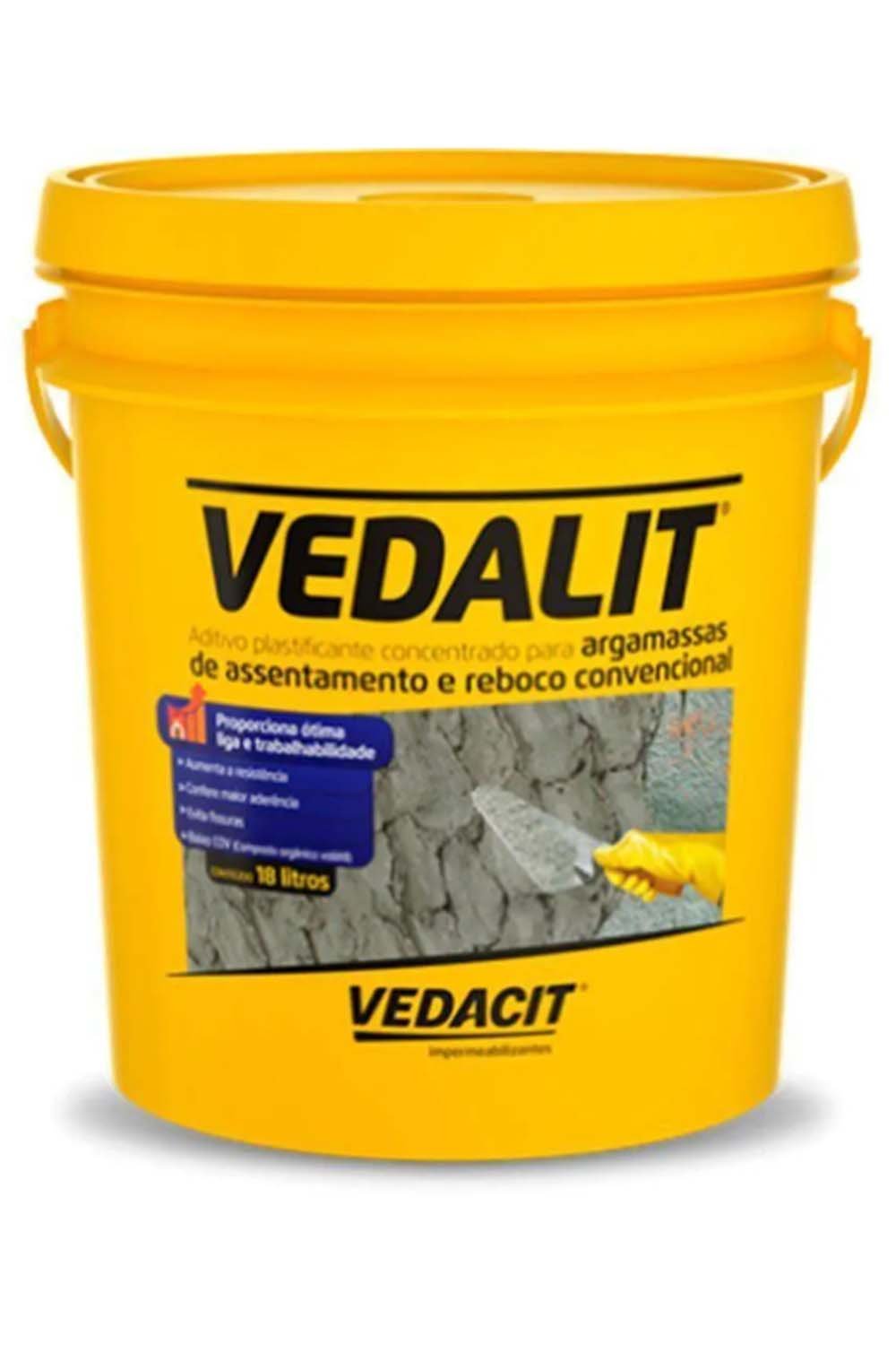 Aditivo Plastificante Vedalit 18 Litros Vedacit MadeiraMadeira