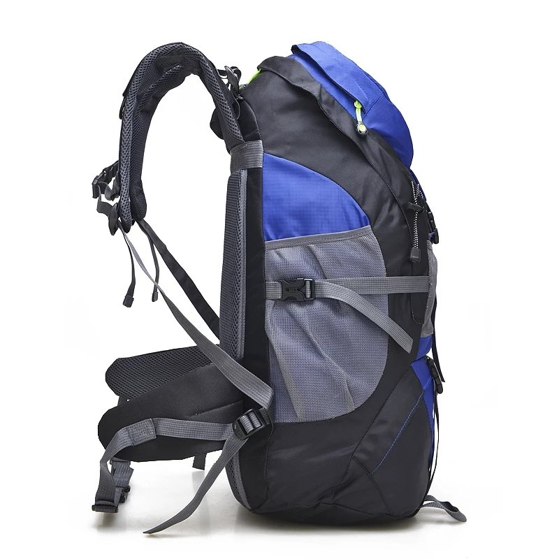 MOCHILA VIAGEM CAMPING TRILHA TREKKING MONTANHISMO 50L Azul