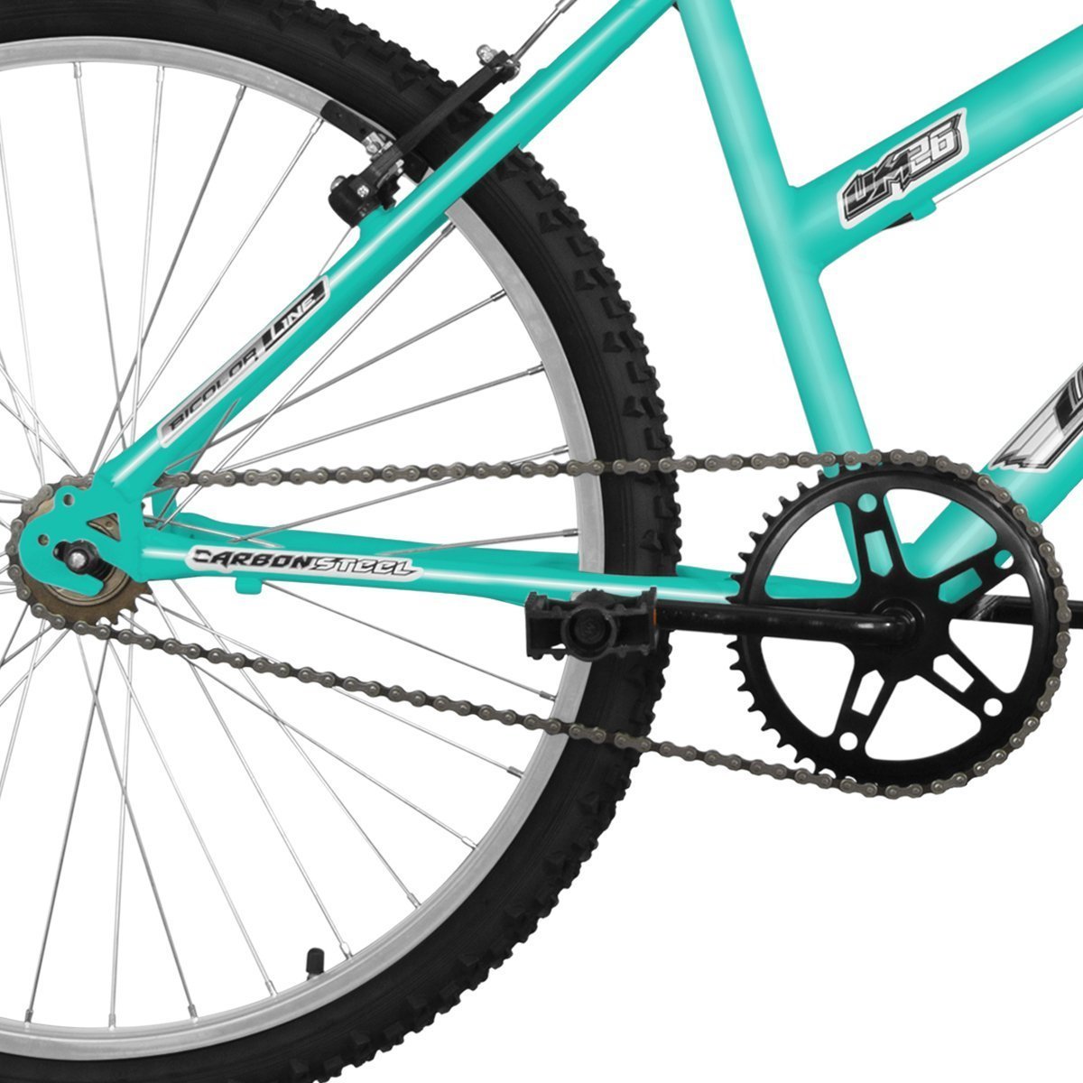 Bicicleta Aro Ultra Bikes Bicolor Feminina Sem Marcha Verde Anis