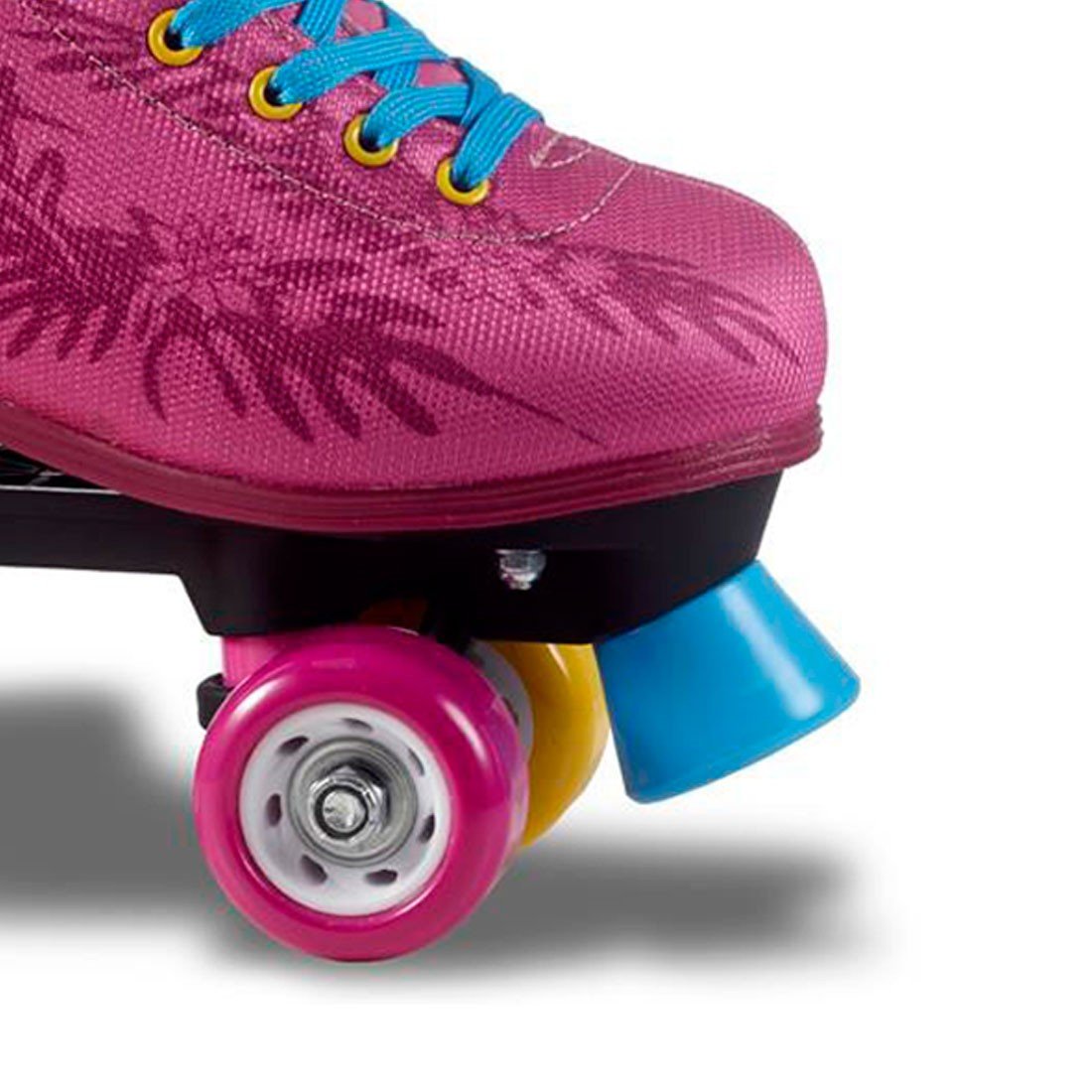 Patins Infantil Tradicional Quad Rodas Fila Juliet Rosa