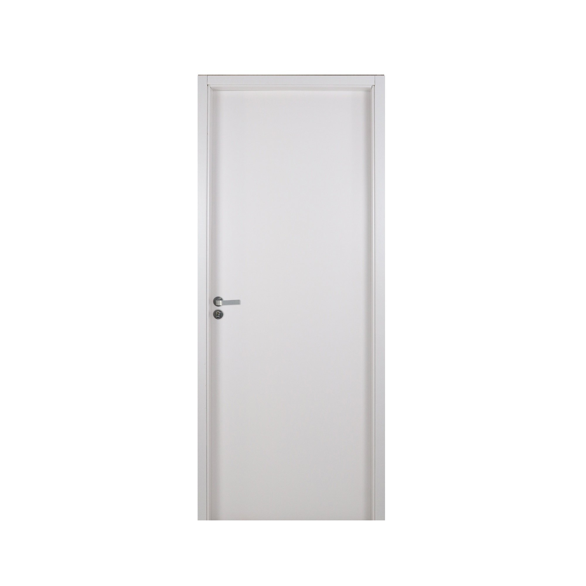 Kit Porta De Madeira Lisa 215x94cm Batente De MDF Ultra 12cm