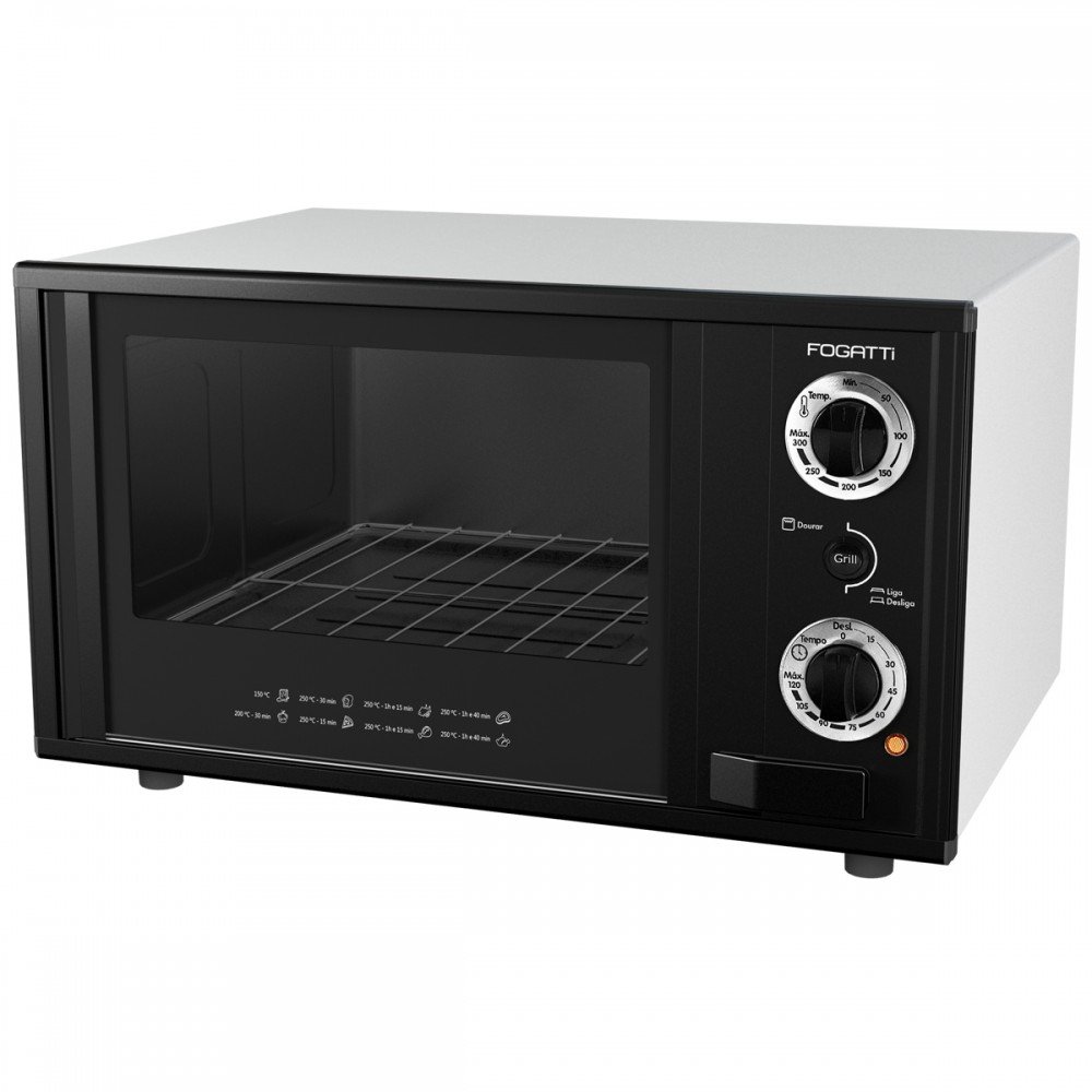 Forno Elétrico de Bancada 220v 50l Preto Fogatti MadeiraMadeira