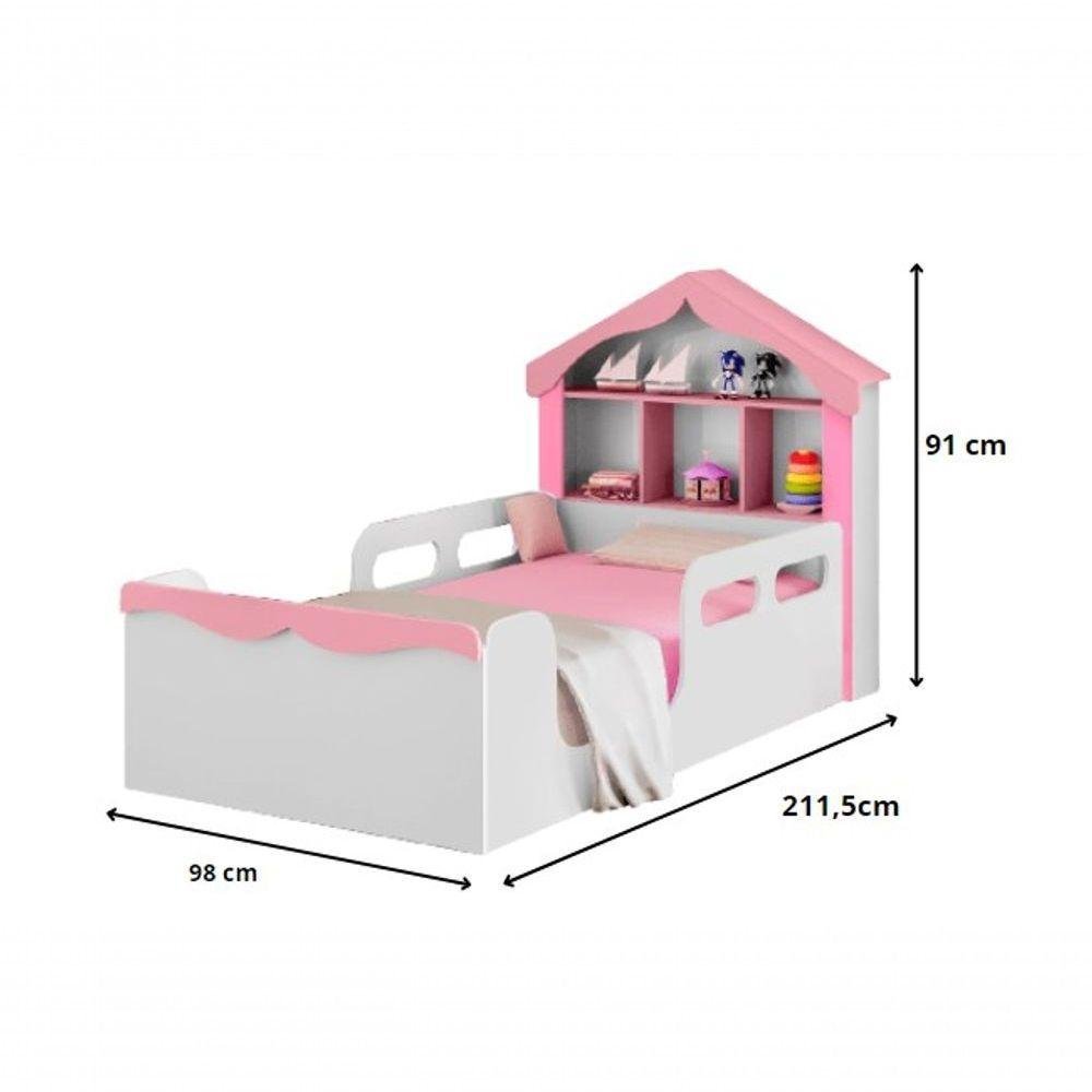 Cama Solteiro Casinha Princesa Montessori Madeiramadeira