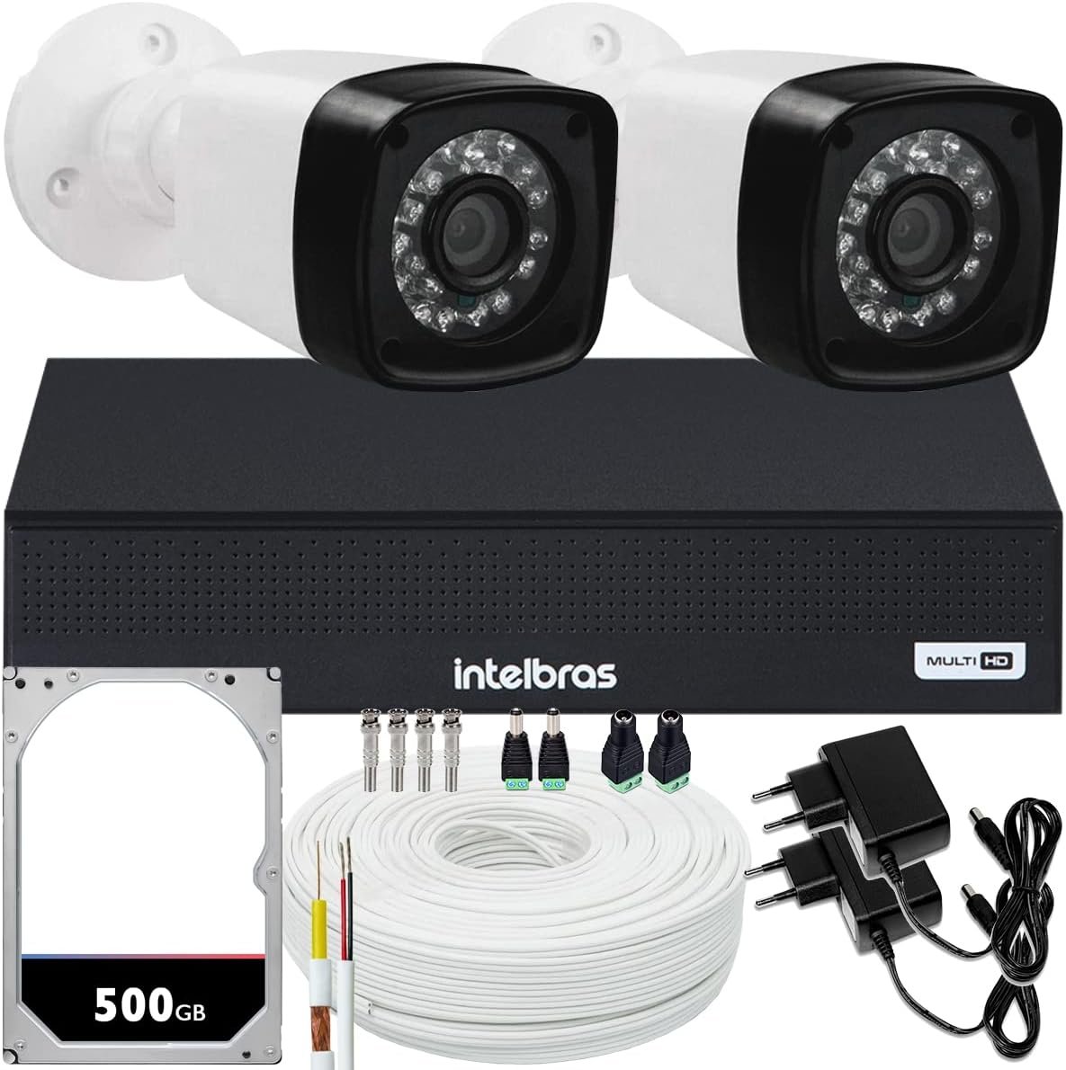 Kit Dvr Intelbras Canais H C Meras Full Hd Metros