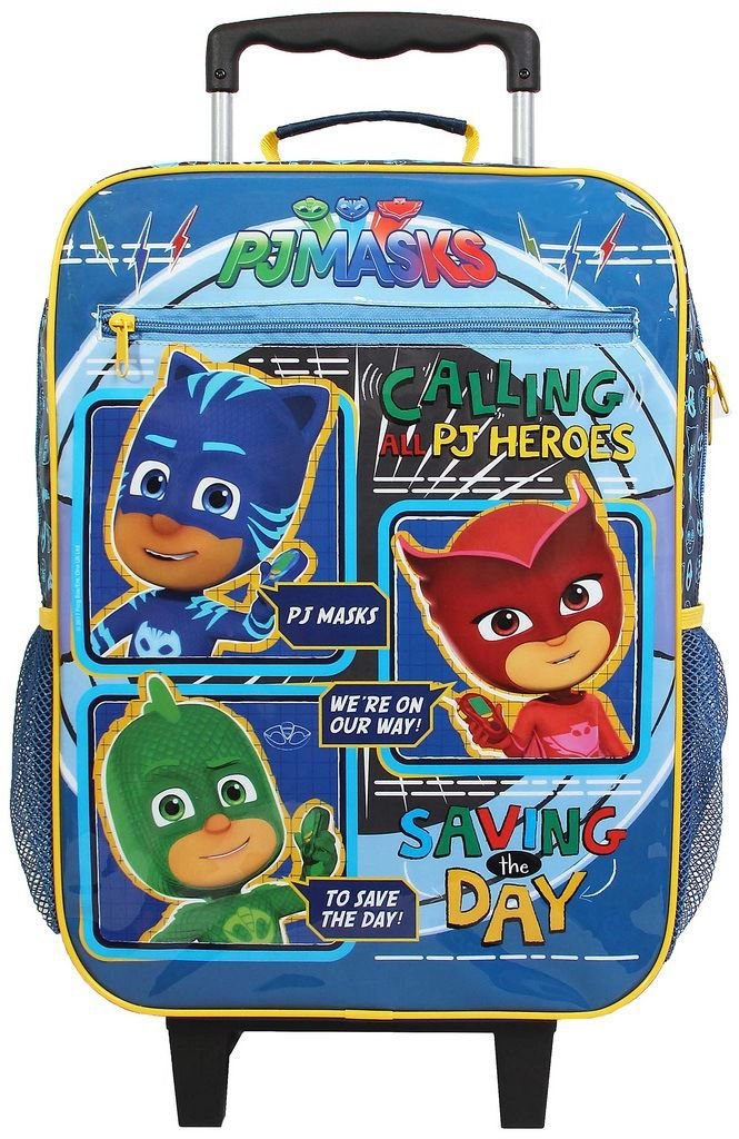 Mochila Escolar Pj Masks Rodinhas Infantil Azul Menino Dmw Original