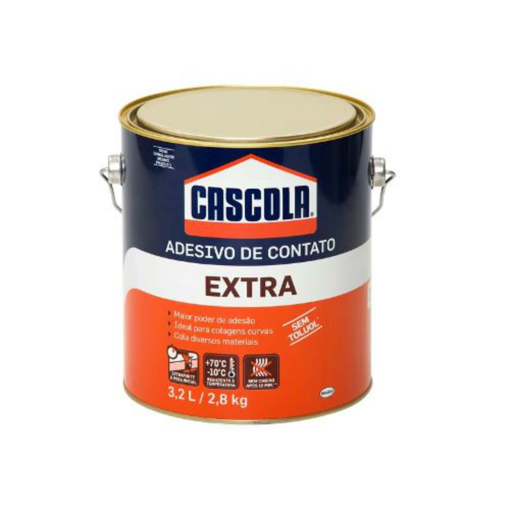 Cola De Contato Cascola Extra 2 8Kg Sem Toluol Henkel MadeiraMadeira