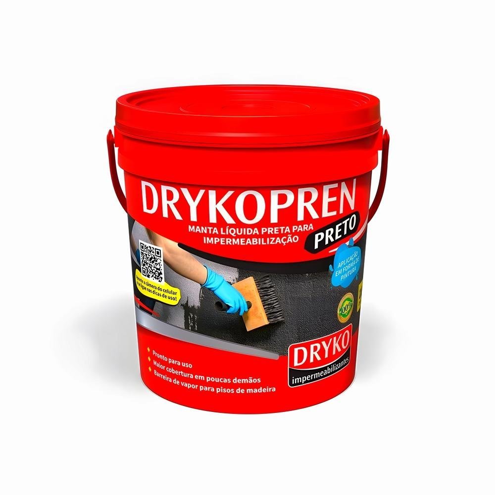 Manta Liquida Drykopren Galao 18l Preto Dryko MadeiraMadeira