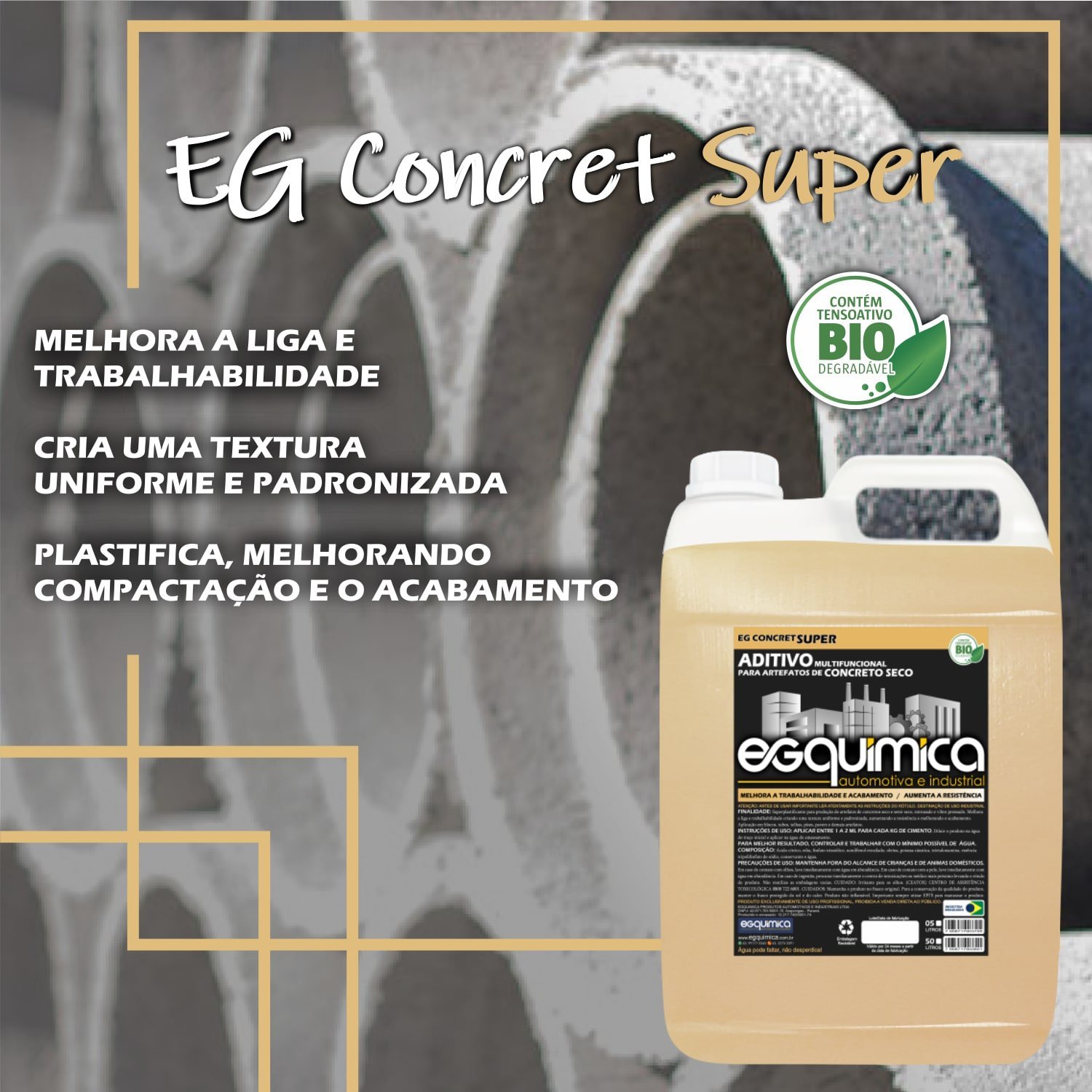 Superplastificante Para Concreto Seco Egquimica 5L EG CONCRET SUPER