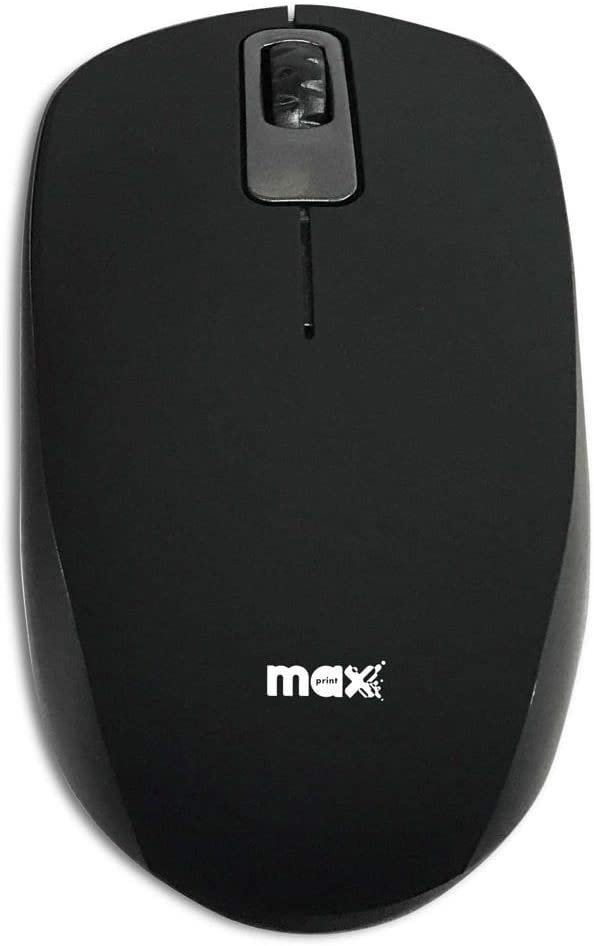 Mouse Usb Ptico Rubber Maxprint Fio Preto Dpi Madeiramadeira